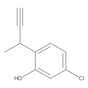 2-(But-3-yn-2-yl)-5-chlorophenol结构式