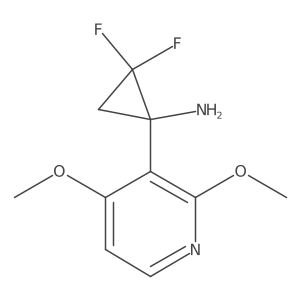 1-(2,4-Dimethoxypyridin-3-yl)-2,2-difluorocyclopropan-1-amine Structure
