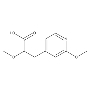 2-Methoxy-3-(2-methoxypyridin-4-yl)propanoic acid Structure