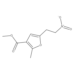 Methyl 2-methyl-5-(2-nitroethyl)furan-3-carboxylate Structure
