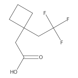 2-[1-(2,2,2-Trifluoroethyl)cyclobutyl]acetic acid Structure