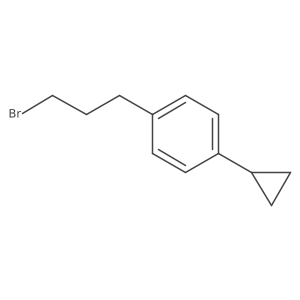 1-(3-Bromopropyl)-4-cyclopropylbenzene结构式