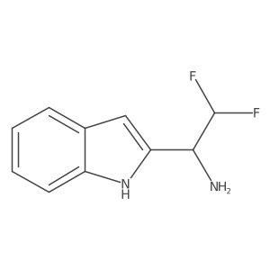 2,2-difluoro-1-(1H-indol-2-yl)ethan-1-amine Structure