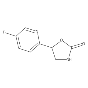 5-(5-Fluoropyridin-2-yl)-1,3-oxazolidin-2-one Structure