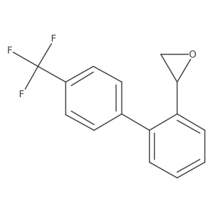 2-{2-[4-(Trifluoromethyl)phenyl]phenyl}oxirane Structure