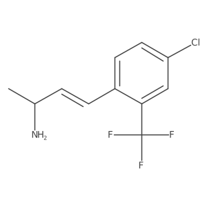 4-[4-Chloro-2-(trifluoromethyl)phenyl]but-3-en-2-amine结构式