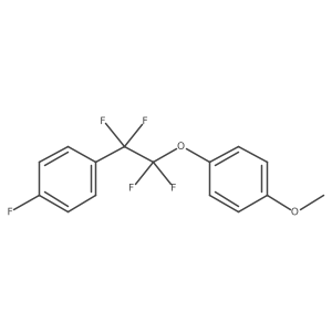 1-Fluoro-4-[1,1,2,2-tetrafluoro-2-(4-methoxyphenoxy)ethyl]benzene结构式