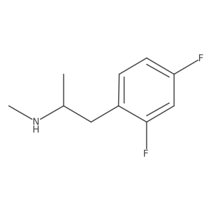 (2S)-1-(2,4-Difluorophenyl)-N-methylpropan-2-amine Structure