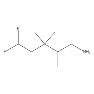 (2S)-5,5-Difluoro-2,3,3-trimethylpentan-1-amine结构式
