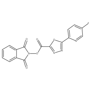 1,3-dioxo-2,3-dihydro-1H-isoindol-2-yl 5-(5-fluoropyridin-2-yl)-1,3,4-oxadiazole-2-carboxylate Structure