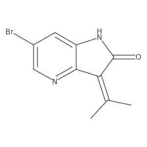 6-bromo-3-(propan-2-ylidene)-1,3-dihydro-2H-pyrrolo[3,2-b]pyridin-2-one Structure