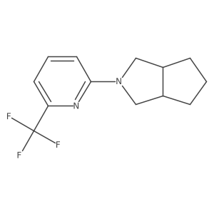 2-{Octahydrocyclopenta[c]pyrrol-2-yl}-6-(trifluoromethyl)pyridine结构式