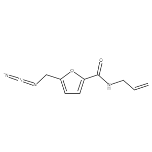 5-(azidomethyl)-N-(prop-2-en-1-yl)furan-2-carboxamide结构式