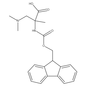 3-(dimethylamino)-2-({[(9H-fluoren-9-yl)methoxy]carbonyl}amino)-2-methylpropanoic acid结构式