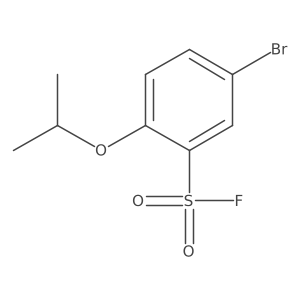 5-Bromo-2-propan-2-yloxybenzenesulfonyl fluoride Structure