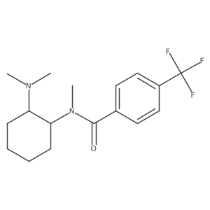 N-[(1R,2R)-2-(Dimethylamino)cyclohexyl]-N-methyl-4-(trifluoromethyl)benzamide结构式