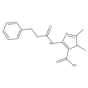 4-{[(benzyloxy)carbonyl]amino}-1,2-dimethyl-1H-imidazole-5-carboxylic acid结构式