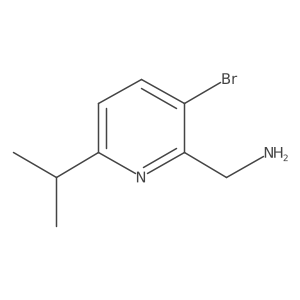 (3-Bromo-6-isopropylpyridin-2-yl)methanamine结构式
