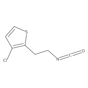 3-Chloro-2-(2-isocyanatoethyl)thiophene结构式