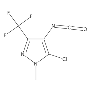 5-chloro-4-isocyanato-1-methyl-3-(trifluoromethyl)-1H-pyrazole Structure