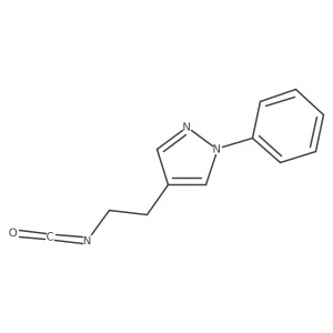 4-(2-isocyanatoethyl)-1-phenyl-1H-pyrazole结构式