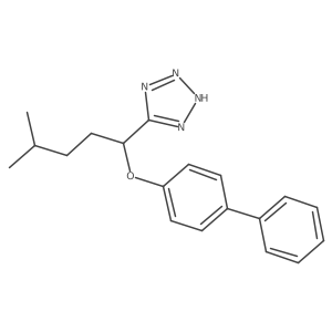 5-[1-([1,1a(2)-Biphenyl]-4-yloxy)-4-methylpentyl]-2H-tetrazole Structure