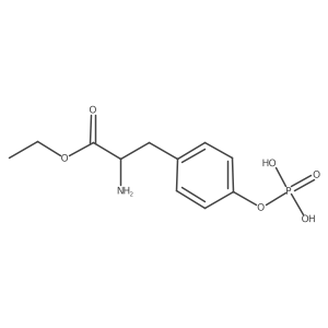 {4-[(2S)-2-amino-3-ethoxy-3-oxopropyl]phenoxy}phosphonic acid Structure