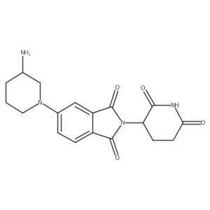 5-(3-aminopiperidin-1-yl)-2-(2,6-dioxopiperidin-3-yl)-2,3-dihydro-1H-isoindole-1,3-dione结构式