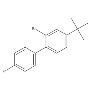 2-Bromo-4-(tert-butyl)-4'-fluoro-1,1'-biphenyl Structure