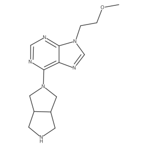 9-(2-methoxyethyl)-6-{octahydropyrrolo[3,4-c]pyrrol-2-yl}-9H-purine结构式