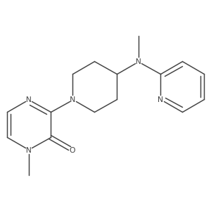 1-Methyl-3-{4-[methyl(pyridin-2-yl)amino]piperidin-1-yl}-1,2-dihydropyrazin-2-one Structure