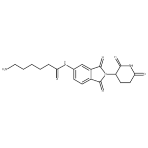 6-amino-N-[2-(2,6-dioxo-3-piperidyl)-1,3-dioxo-isoindolin-5-yl]hexanamide Structure