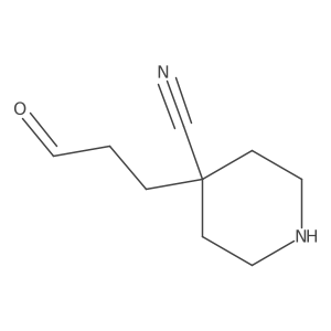 4-(3-Oxopropyl)piperidine-4-carbonitrile结构式