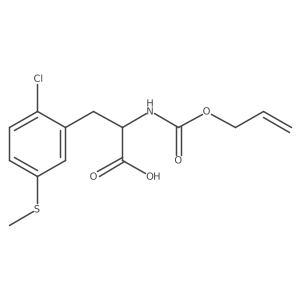 3-[2-Chloro-5-(methylsulfanyl)phenyl]-2-{[(prop-2-en-1-yloxy)carbonyl]amino}propanoic acid Structure
