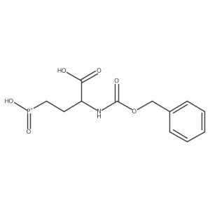(2S)-2-{[(benzyloxy)carbonyl]amino}-4-(hydroxyphosphonoyl)butanoic acid结构式