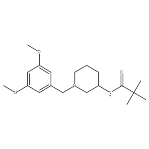 N-{1-[(3,5-dimethoxyphenyl)methyl]piperidin-3-yl}-2,2-dimethylpropanamide结构式
