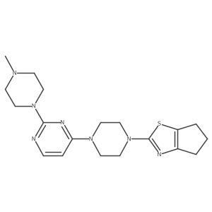 4-(4-{4H,5H,6H-cyclopenta[d][1,3]thiazol-2-yl}piperazin-1-yl)-2-(4-methylpiperazin-1-yl)pyrimidine Structure