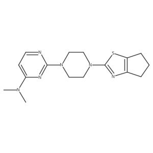 2-(4-{4H,5H,6H-cyclopenta[d][1,3]thiazol-2-yl}piperazin-1-yl)-N,N-dimethylpyrimidin-4-amine Structure