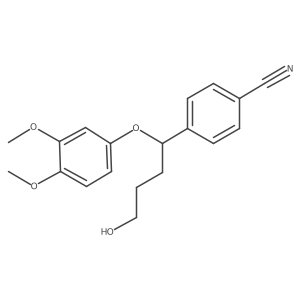 4-[1-(3,4-Dimethoxyphenoxy)-4-hydroxybutyl]benzonitrile Structure
