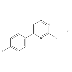 Potassium 4-(4-fluorophenyl)-2-pyrimidinethiolate结构式