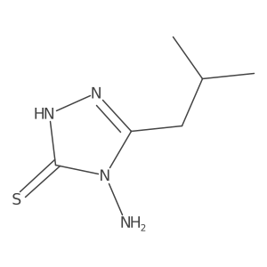 4-amino-5-(2-methylpropyl)-4H-1,2,4-triazole-3-thiol Structure