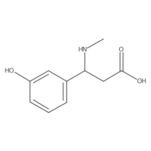 3-(3-Hydroxyphenyl)-3-methylaminopropionic acid Structure