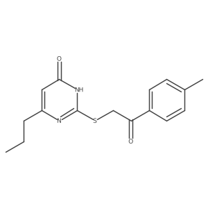 2-[(4-Hydroxy-6-propylpyrimidin-2-yl)sulfanyl]-1-(4-methylphenyl)ethanone Structure