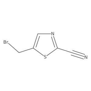 5-(Bromomethyl)-2-thiazolecarbonitrile Structure