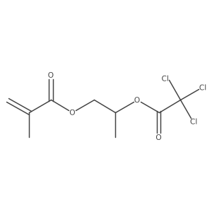 2-Propenoic acid, 2-methyl-, 2-[(trichloroacetyl)oxy]propyl ester Structure
