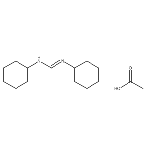 Acetic acid--N,N'-dicyclohexylmethanimidamide (1/1)结构式
