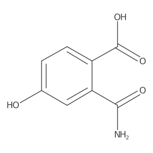 2-Carbamoyl-4-hydroxybenzoic acid结构式