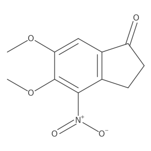 5,6-Dimethoxy-4-nitro-2,3-dihydroinden-1-one Structure