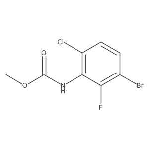 Methyl (3-bromo-6-chloro-2-fluorophenyl)carbamate Structure
