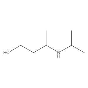 3-[(Propan-2-yl)amino]butan-1-ol结构式